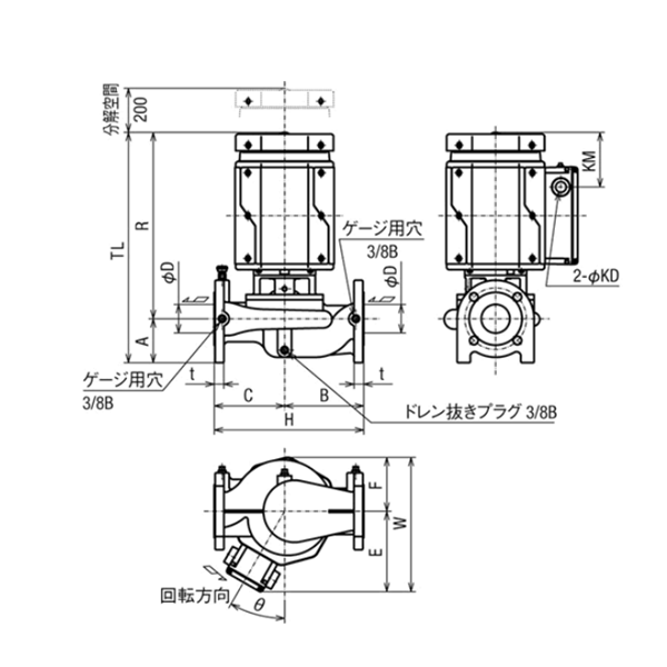 HITACHI-IES日立電動泵JDS 50X40L-E50.75