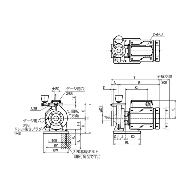 HITACHI-IES日立電動泵JDS 50X40L-E50.75