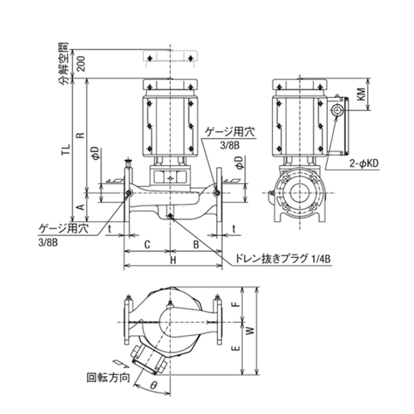 HITACHI-IES日立電動泵JDS 50X40L-E50.75